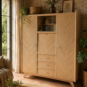 Armoire scandinave 70’ en chêne